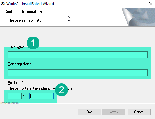 Окно ввода серийного номера